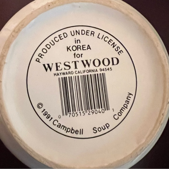 Vintage Campbell's soup mug Westwood 1991 - Picture 6 of 6